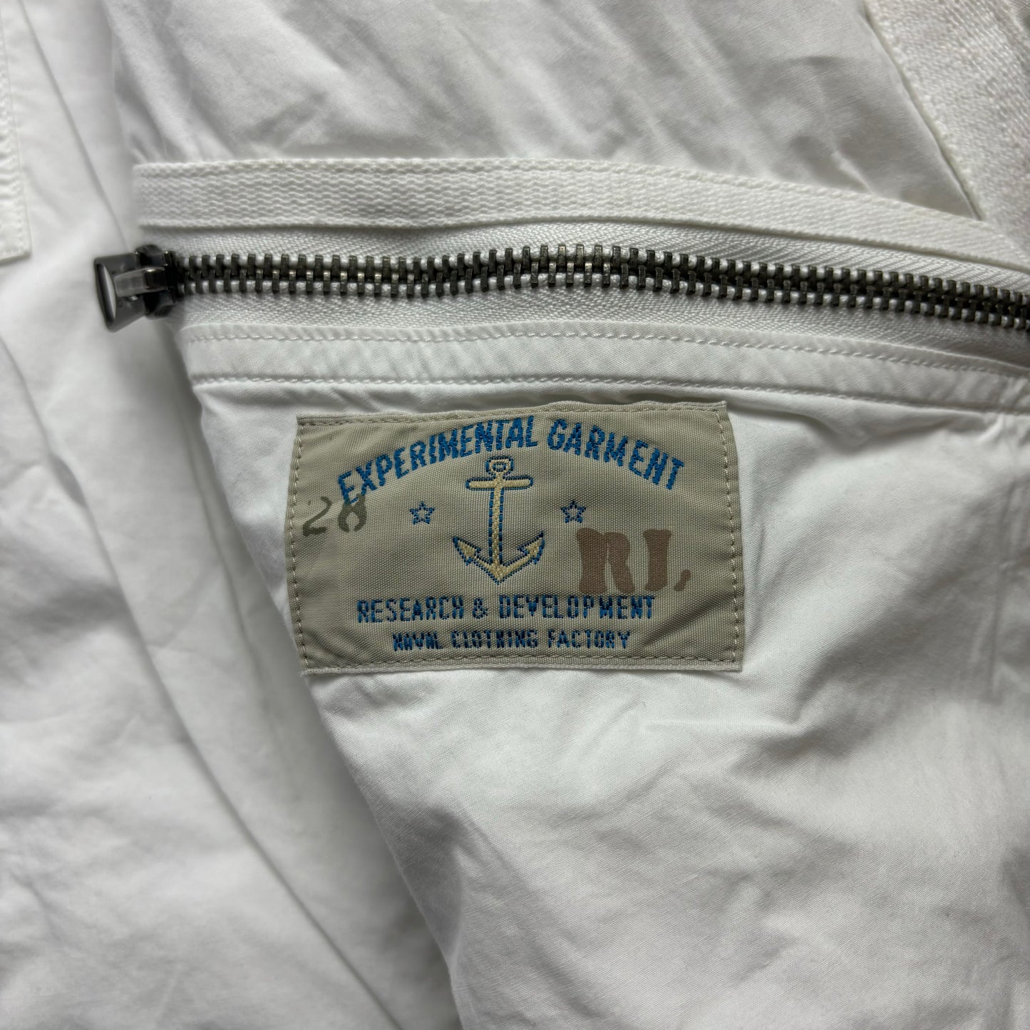 White Naval Station Utility Vest USRL - S