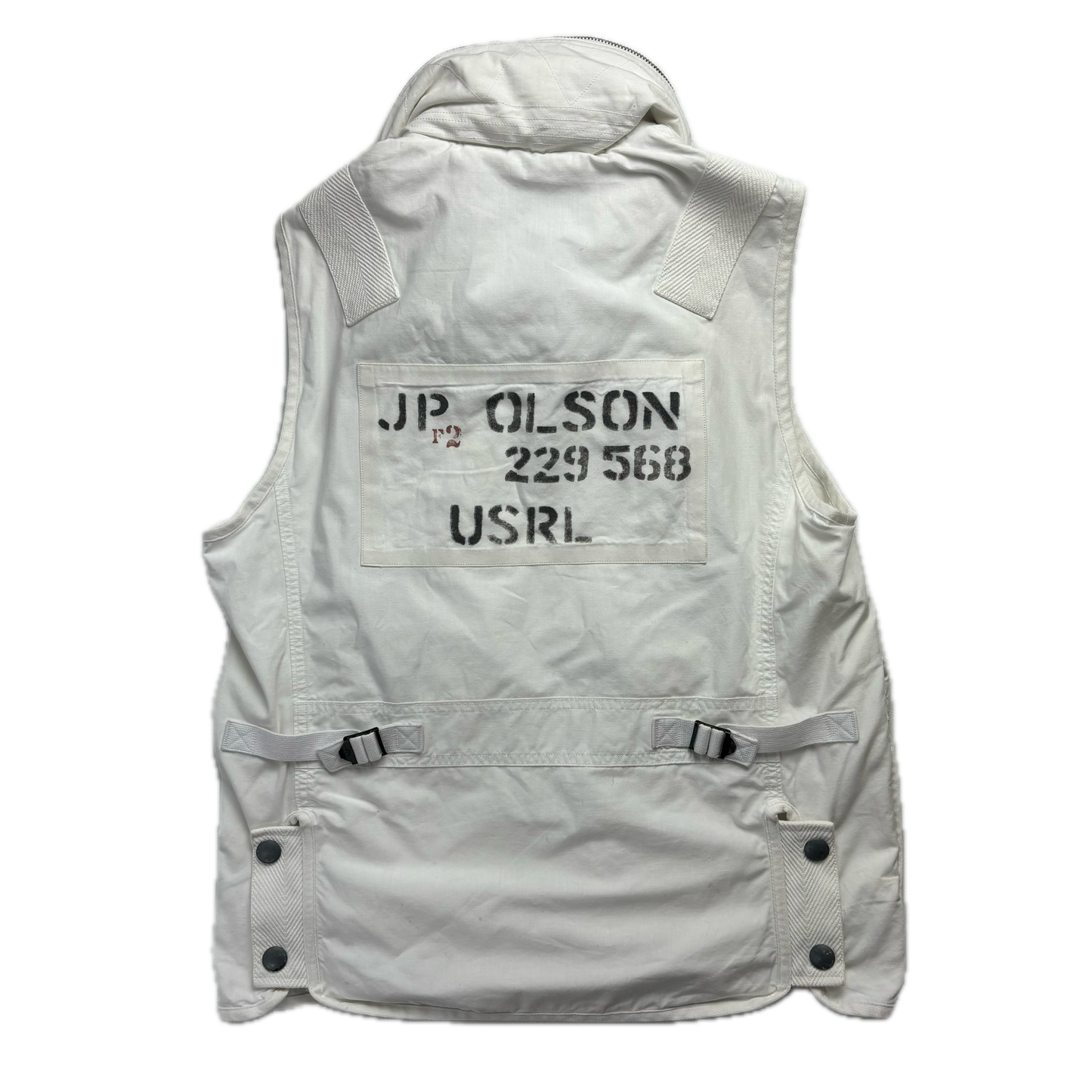 White Naval Station Utility Vest USRL - S