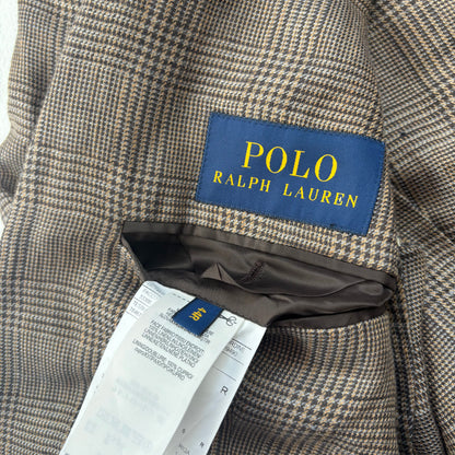 Glen Plaid Check Suit Blazer & Waistcoat (Linen) - 44R