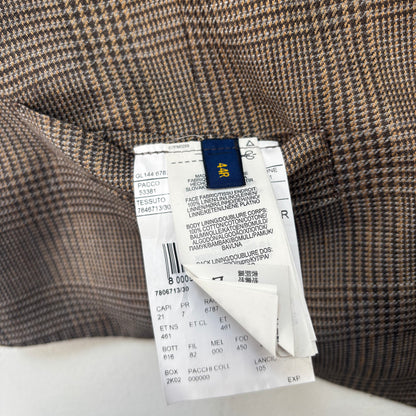 Glen Plaid Check Suit Blazer & Waistcoat (Linen) - 44R