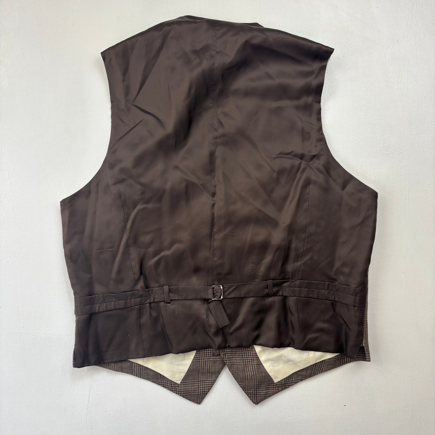 Glen Plaid Check Suit Blazer & Waistcoat (Linen) - 44R