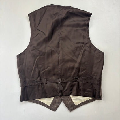 Glen Plaid Check Suit Blazer & Waistcoat (Linen) - 44R