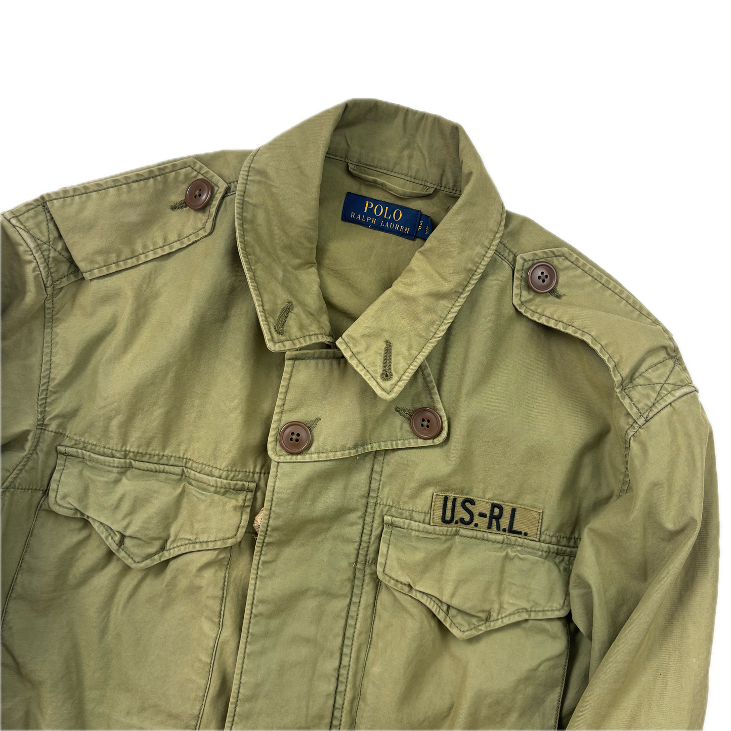 Green Military Army Parka - S