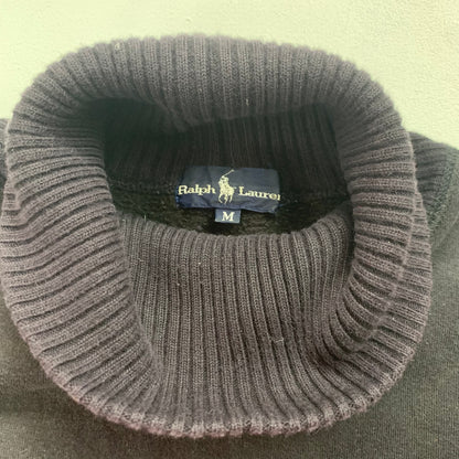 Uni Crest Vintage Colourblock Turtleneck Sweatshirt - XS