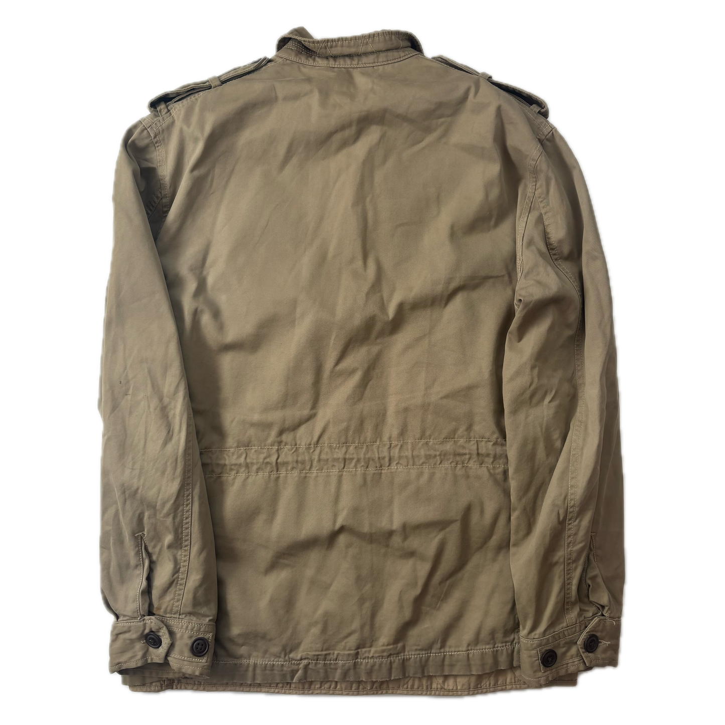 Green Field Jacket Utility Parka Removable Lining - M