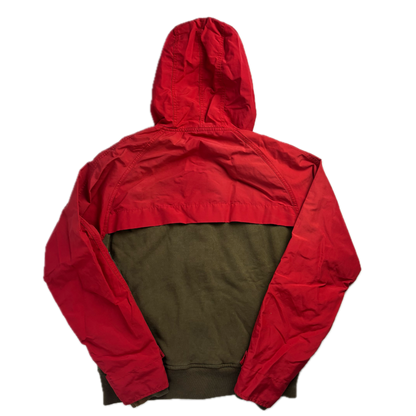 Red Brown Mountain Parka Jacket Hooded - M
