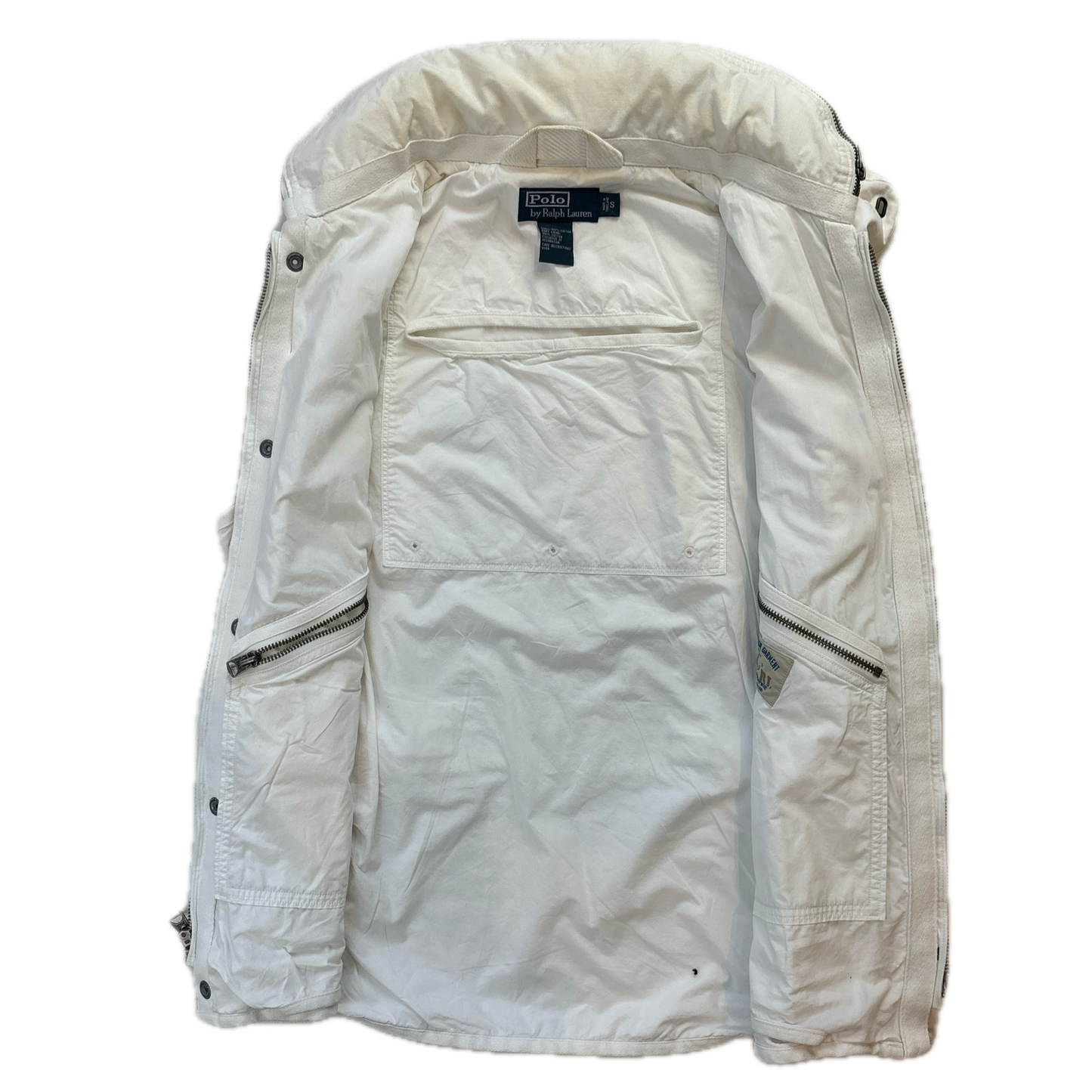 White Naval Station Utility Vest USRL - S