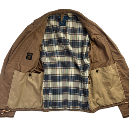 Tan Wading Utility Cargo Jacket - S