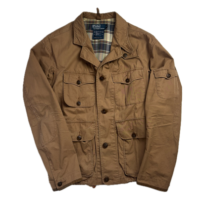 Tan Wading Utility Cargo Jacket - S