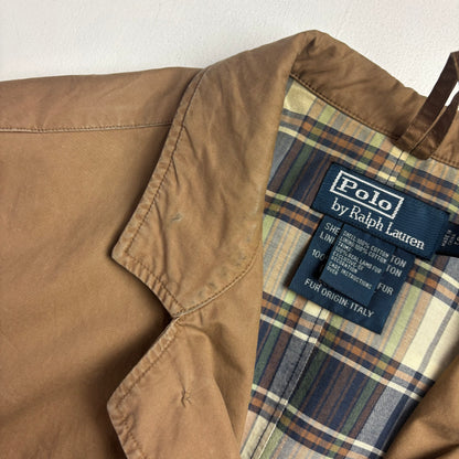 Tan Wading Utility Cargo Jacket - S