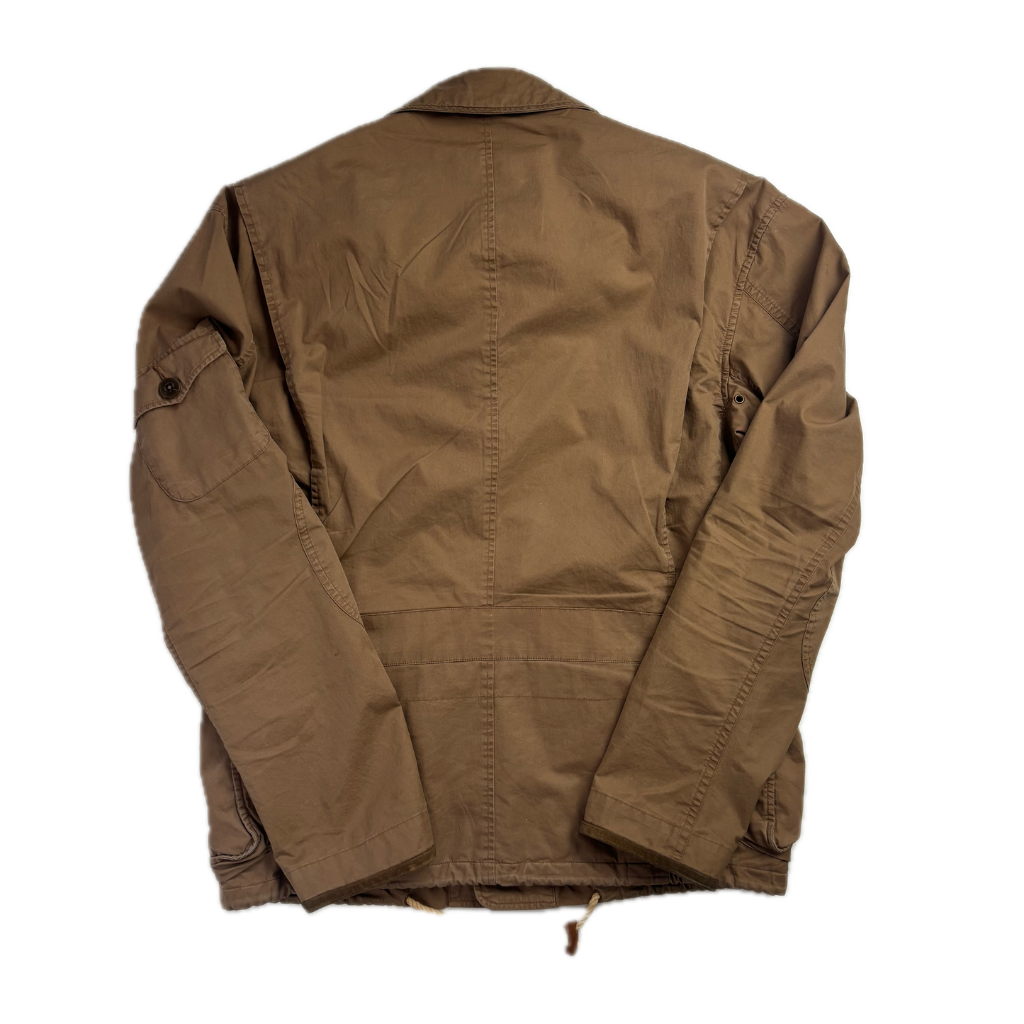Tan Wading Utility Cargo Jacket - S