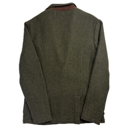 Polo Ralph Lauren Green Herringbone Tweed Blazer Sports Coat Wool - S