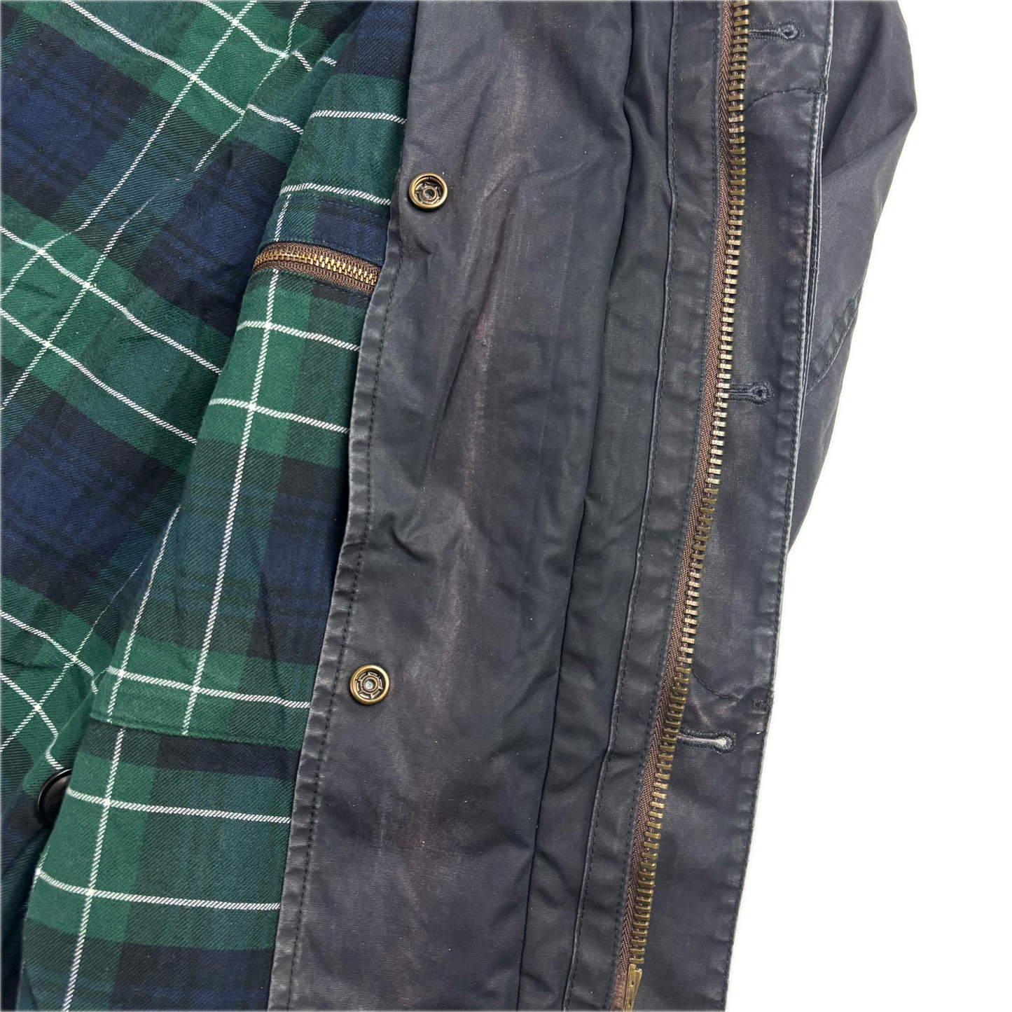 Polo Ralph Lauren Navy Shooting Jacket Waxed Coat - M