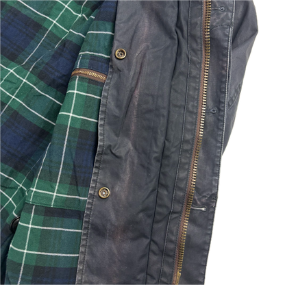 Polo Ralph Lauren Navy Shooting Jacket Waxed Coat - M