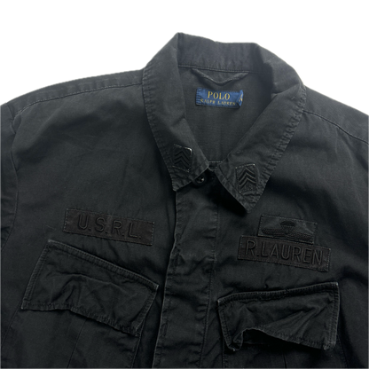 Black Tropical Combat Jacket Military - S