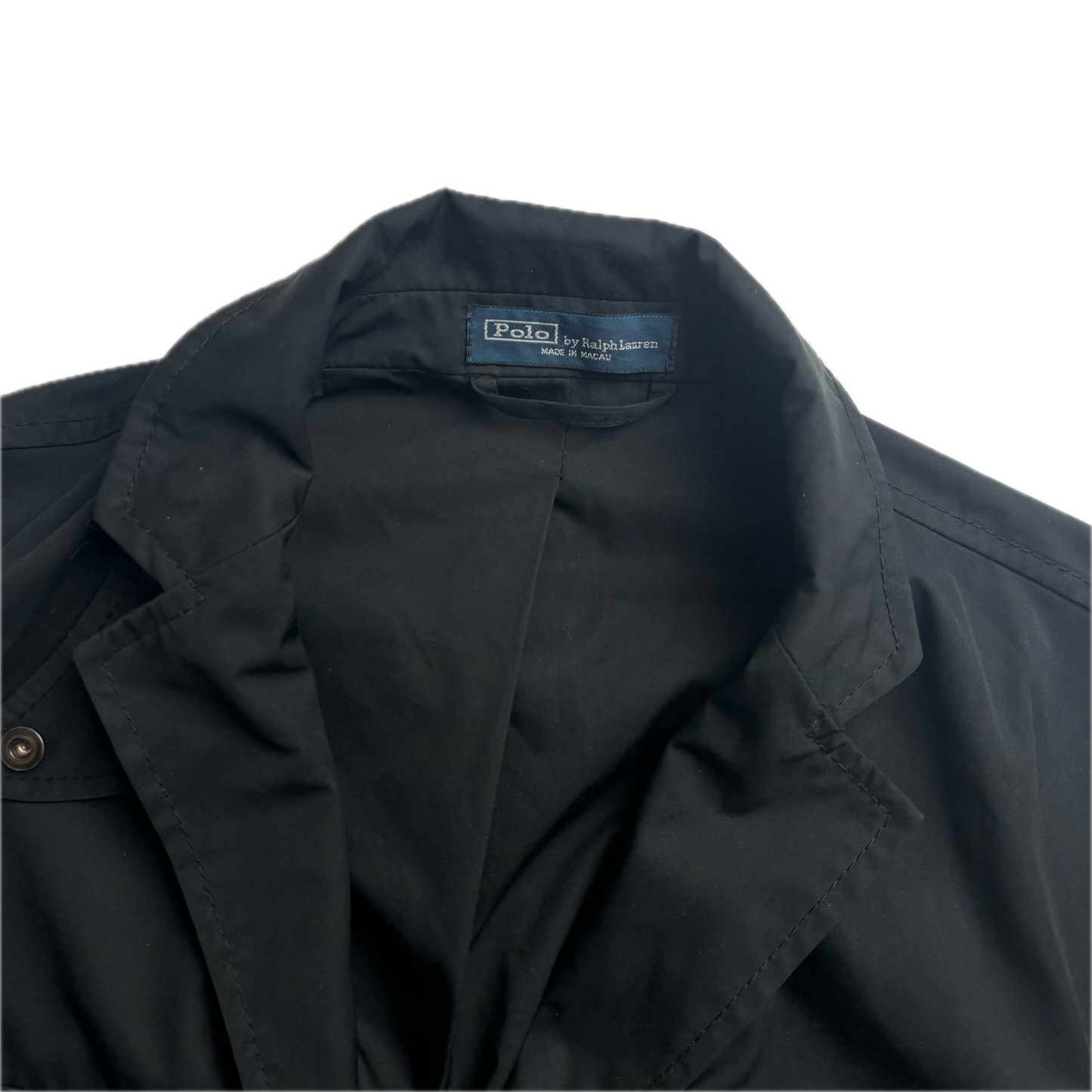 Black Utility Sports Coat Cargo Jacket - S