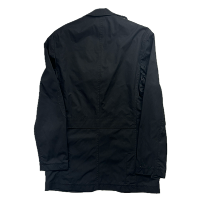 Black Utility Sports Coat Cargo Jacket - S
