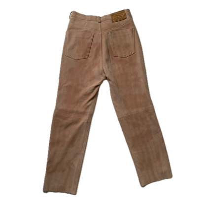 Polo Country Pale Pink Suede Trouser Leather Western - 8