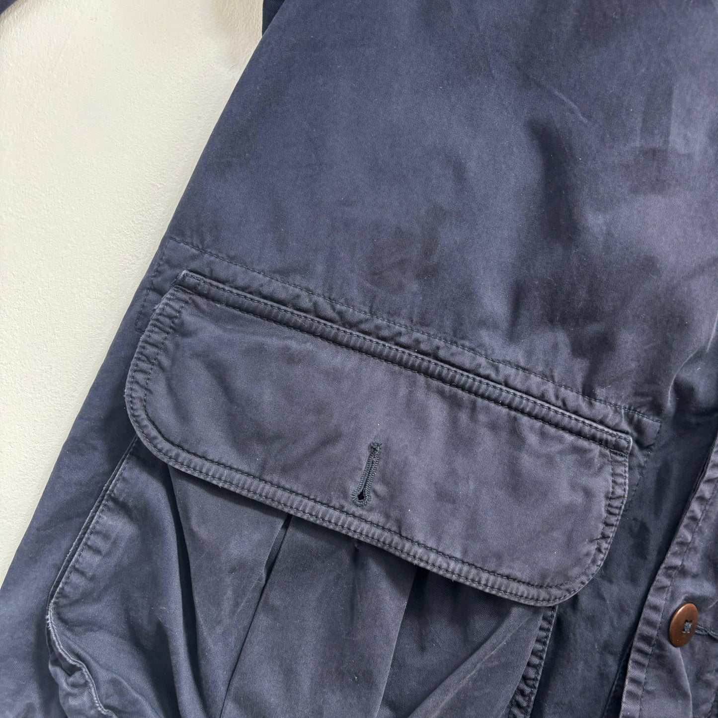 Navy Barn Chore Jacket Hooded - XL