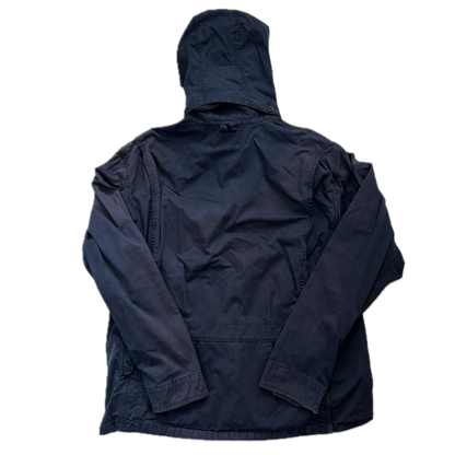 Navy Barn Chore Jacket Hooded - XL