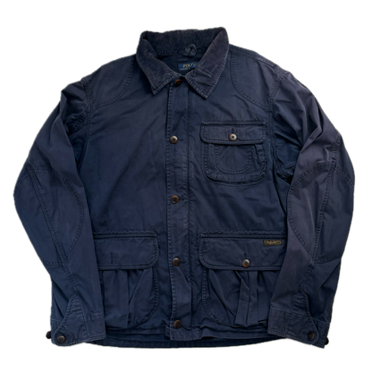 Navy Barn Chore Jacket Hooded - XL