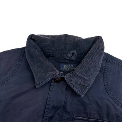 Navy Barn Chore Jacket Hooded - XL
