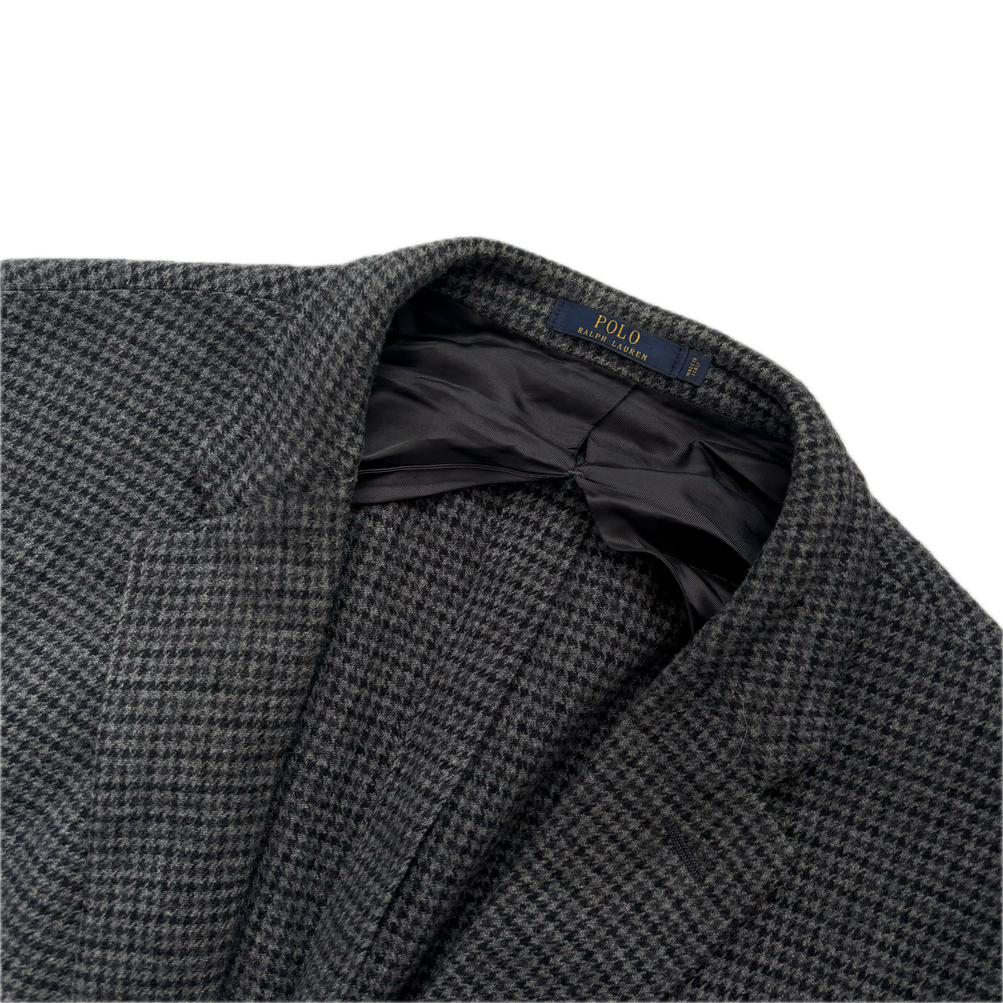 Grey Houndstooth Blazer Sports Coat (Wool) - 46R