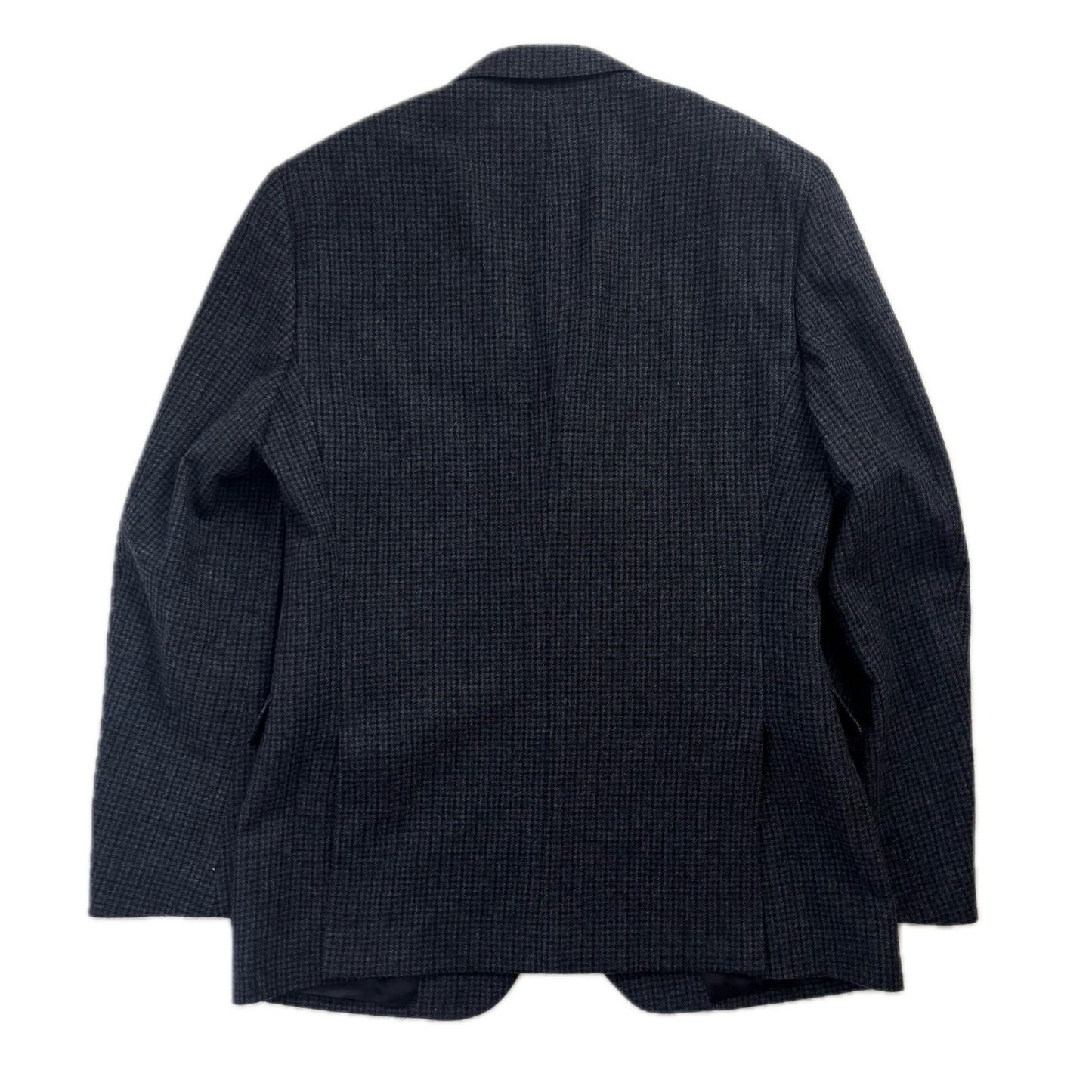 Navy Houndstooth Blazer Sports Coat (Wool) - 40R