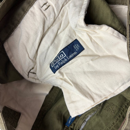 Olive Green Cargo Trouser Utility Pants - 36x30