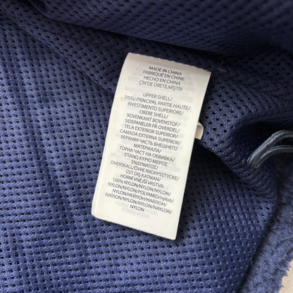 Orange Navy Blue Green Fleece Hybrid Puffer Jacket - L