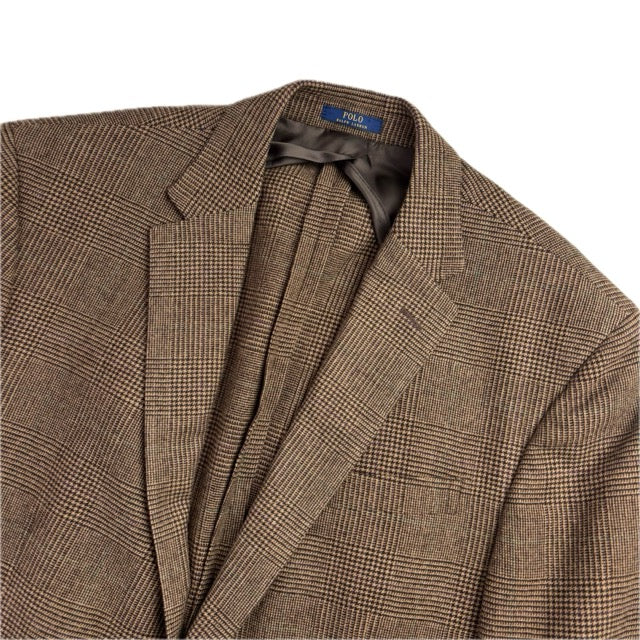Brown Glen Plaid Blazer (Wool) - 46R