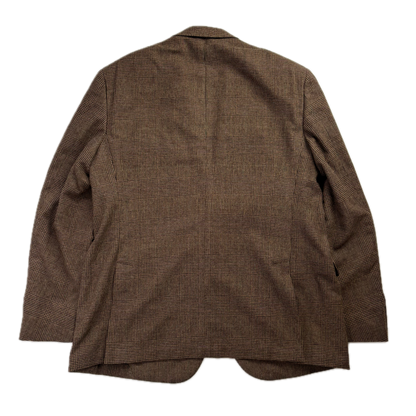 Brown Glen Plaid Blazer (Wool) - 46R