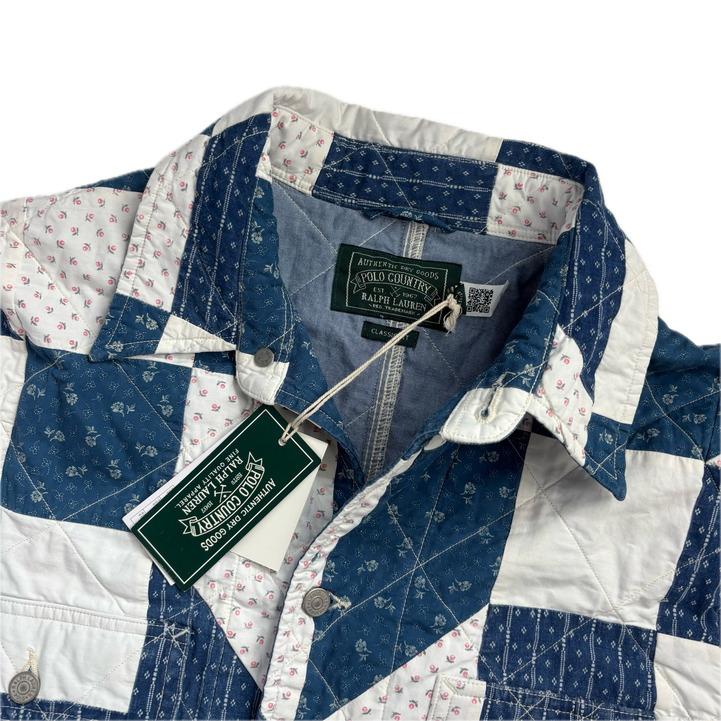 Polo Country Patchwork Quilted Barn Jacket - M