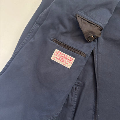 Navy Crest Blazer Sports Jacket - 46R