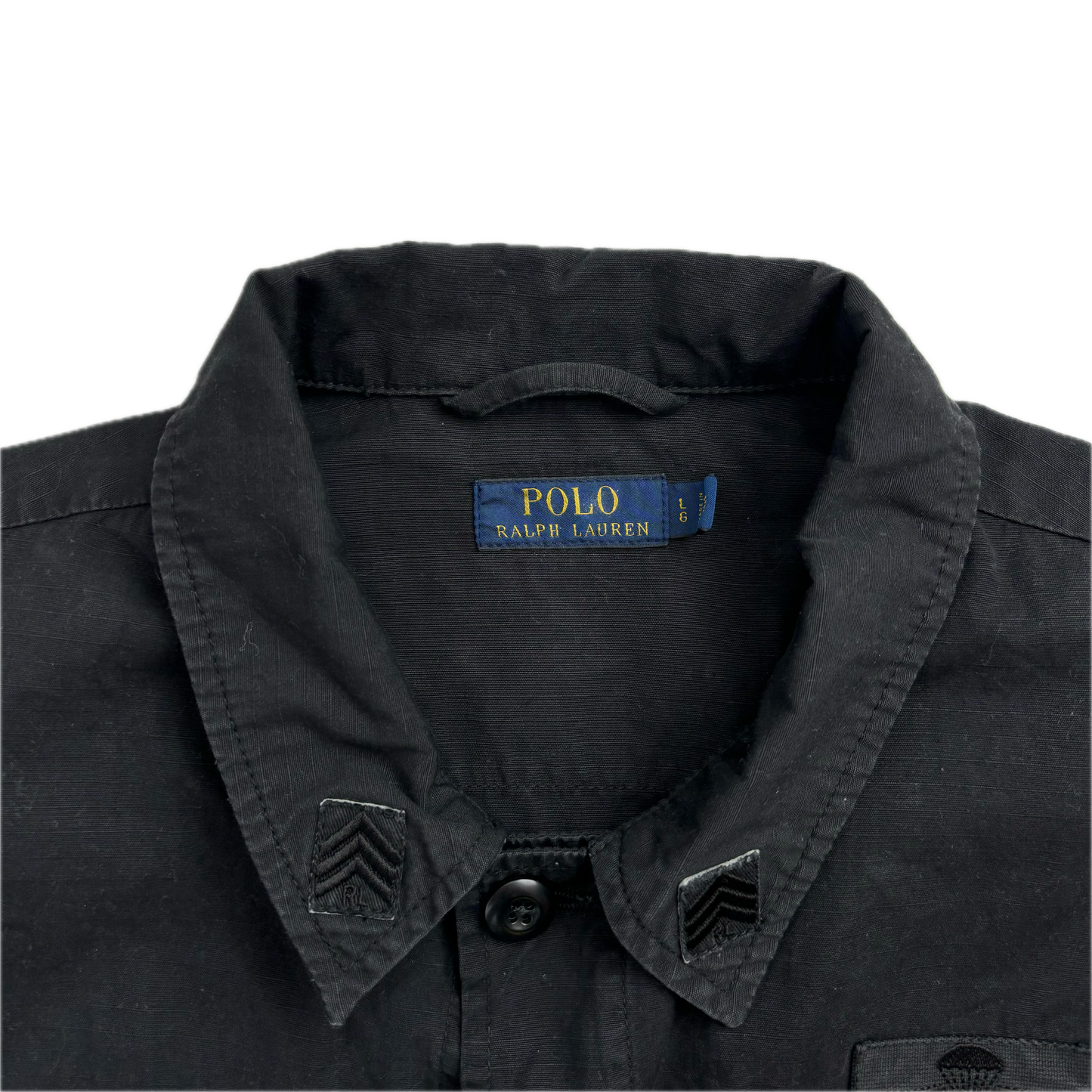 Black Tropical Combat Jacket Military - L