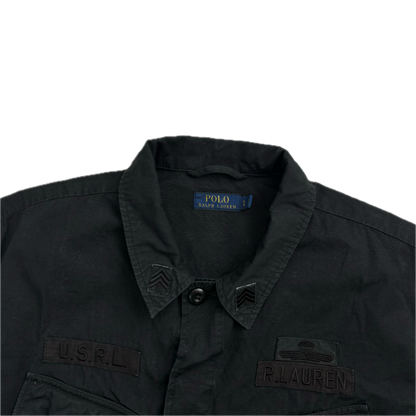 Black Tropical Combat Jacket Military - L
