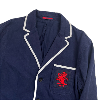 Rugby Navy Crest Blazer Sports Jacket - M
