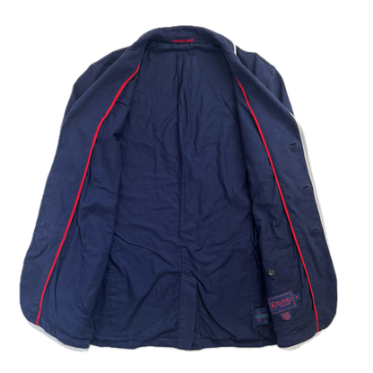 Rugby Navy Crest Blazer Sports Jacket - M