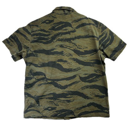 RRL Ralph Lauren Ripstop Tiger Camo Safari Shirt - L