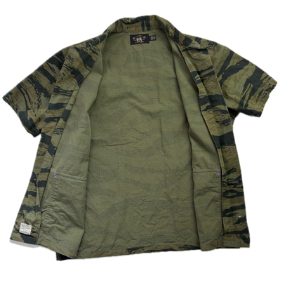 RRL Ralph Lauren Ripstop Tiger Camo Safari Shirt - L