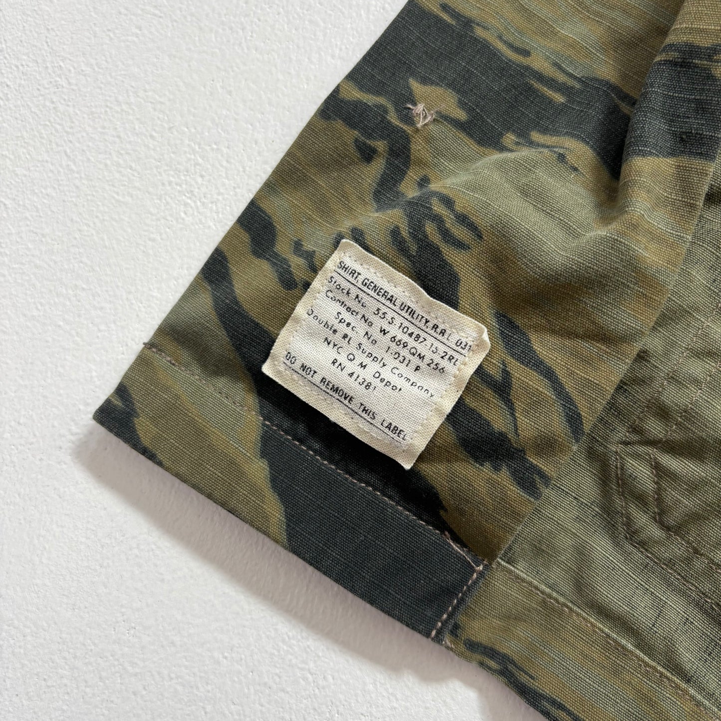 RRL Ralph Lauren Ripstop Tiger Camo Safari Shirt - L