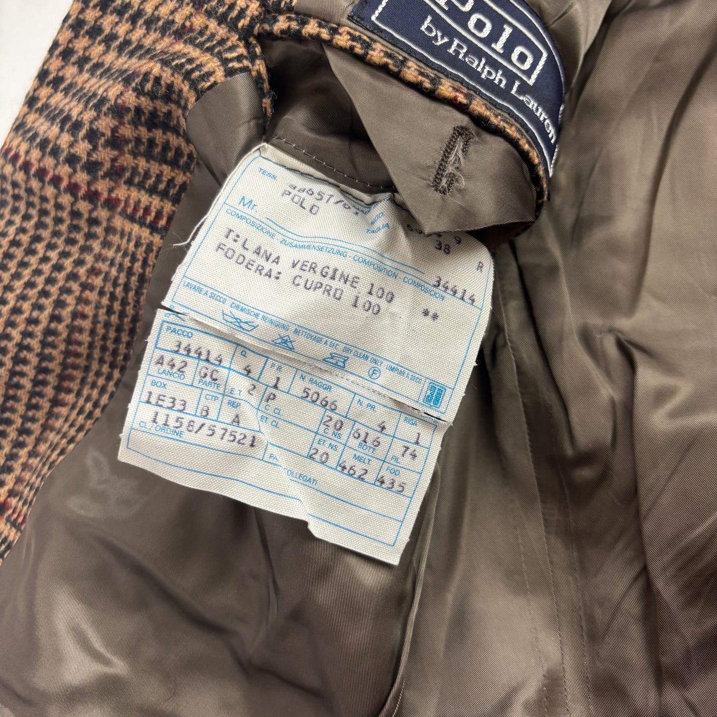 Brown Glen Plaid Blazer (Wool) - 38R