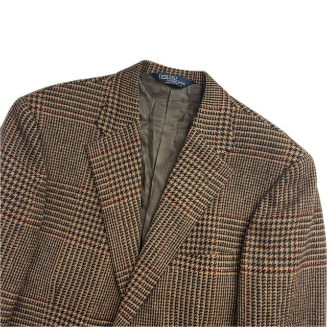 Brown Glen Plaid Blazer (Wool) - 38R