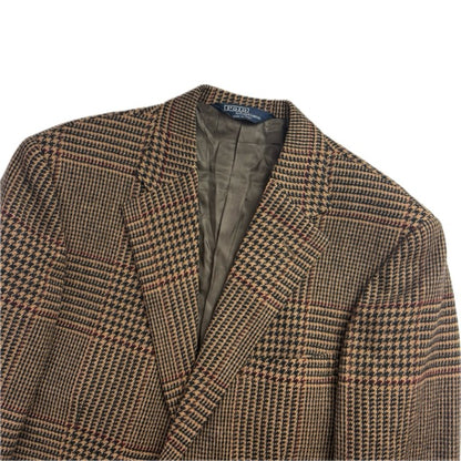 Brown Glen Plaid Blazer (Wool) - 38R