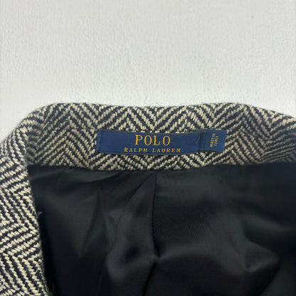 Grey Herringbone Blazer (Linen Wool) - 44R
