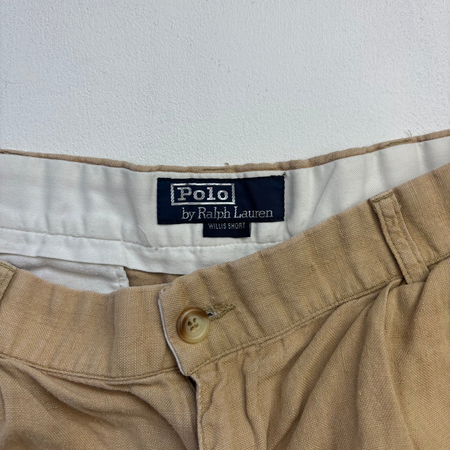 Beige Linen Shorts Willis - 31.5"