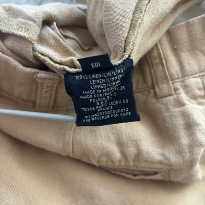 Beige Linen Shorts Willis - 31.5"