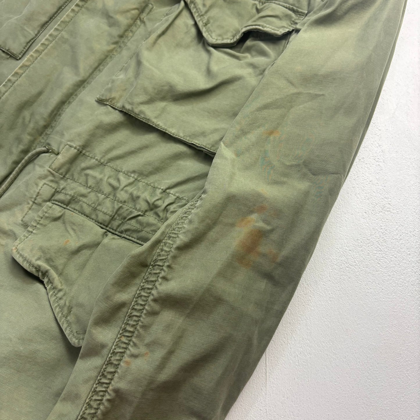 Green Army Military Parka - S