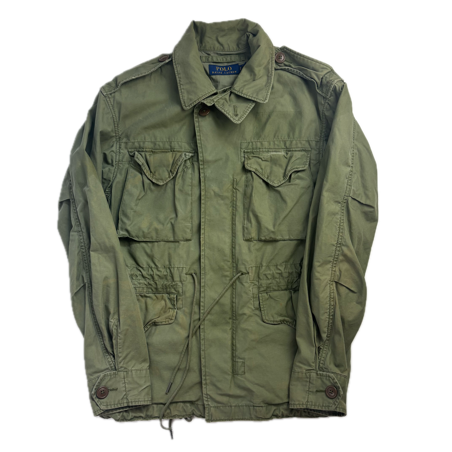 Green Army Military Parka - S