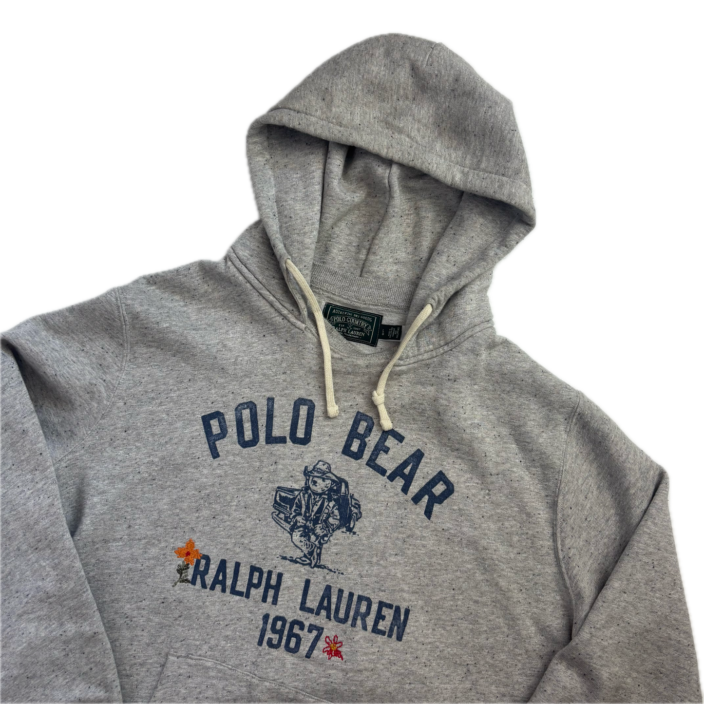 Polo Country Grey Bear Hoodie - L